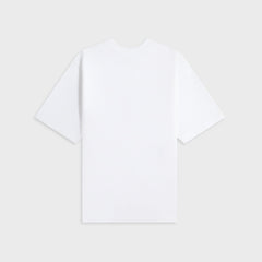 Casablanca Dragonfly Floral Printed Oversized Tee Jersey - White