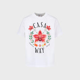 Casablanca Casa Way Orchid Classic Tee - Bright White