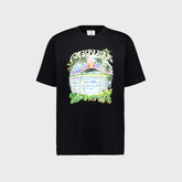 Casablanca Volcano Print Tee - Black