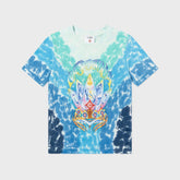 Casablanca Surf Lotus Tie-Dye Tee - Blue