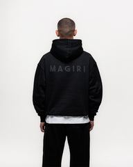 Magiri Core Puff Printed Hoodie in Black