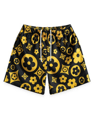 Bravest Studios Flower Shorts Black/Gold