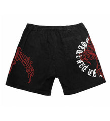 Revenge Web Cross Shorts Black