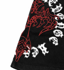Revenge Web Cross Shorts Black