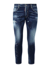 Dsquared2 Easy Wash Skater Navy Blue Jeans