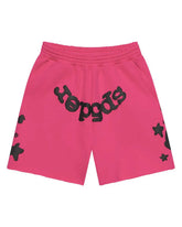 Sp5der Beluga Sweatshorts Pink