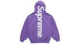 Supreme Satin Applique Hoodie Violet (FW25)