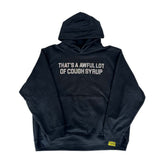 Awful Lot of Cough Syrup Bling Logo Hoodie Black