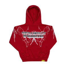 Awful Lot of Cough Syrup Hurricane Hoodie Red