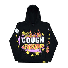 Awful Lot of Cough Syrup Pop Up V2 Hoodie Black