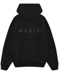 Magiri Core Puff Printed Hoodie in Black