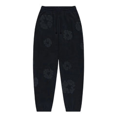 Denim Tears Cotton Wreath Sweatpants Black Monochrome