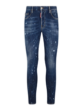 Dsquared2 Super Twinky Jean Splatter Design Blue Jeans