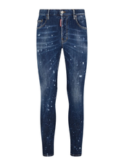 Dsquared2 Super Twinky Jean Splatter Design Blue Jeans