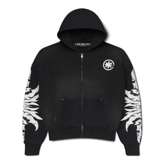 Lost Shdws Complexcon Zip Up Hoodie Acid Wash Black