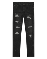 Magiri Noir Ripped Slim Jeans in Black