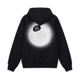 Stussy 8 Ball Fade Hoodie Black