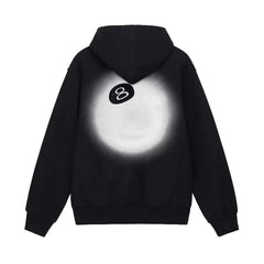 Stussy 8 Ball Fade Hoodie Black