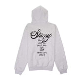Stussy World Tour Hoodie Grey