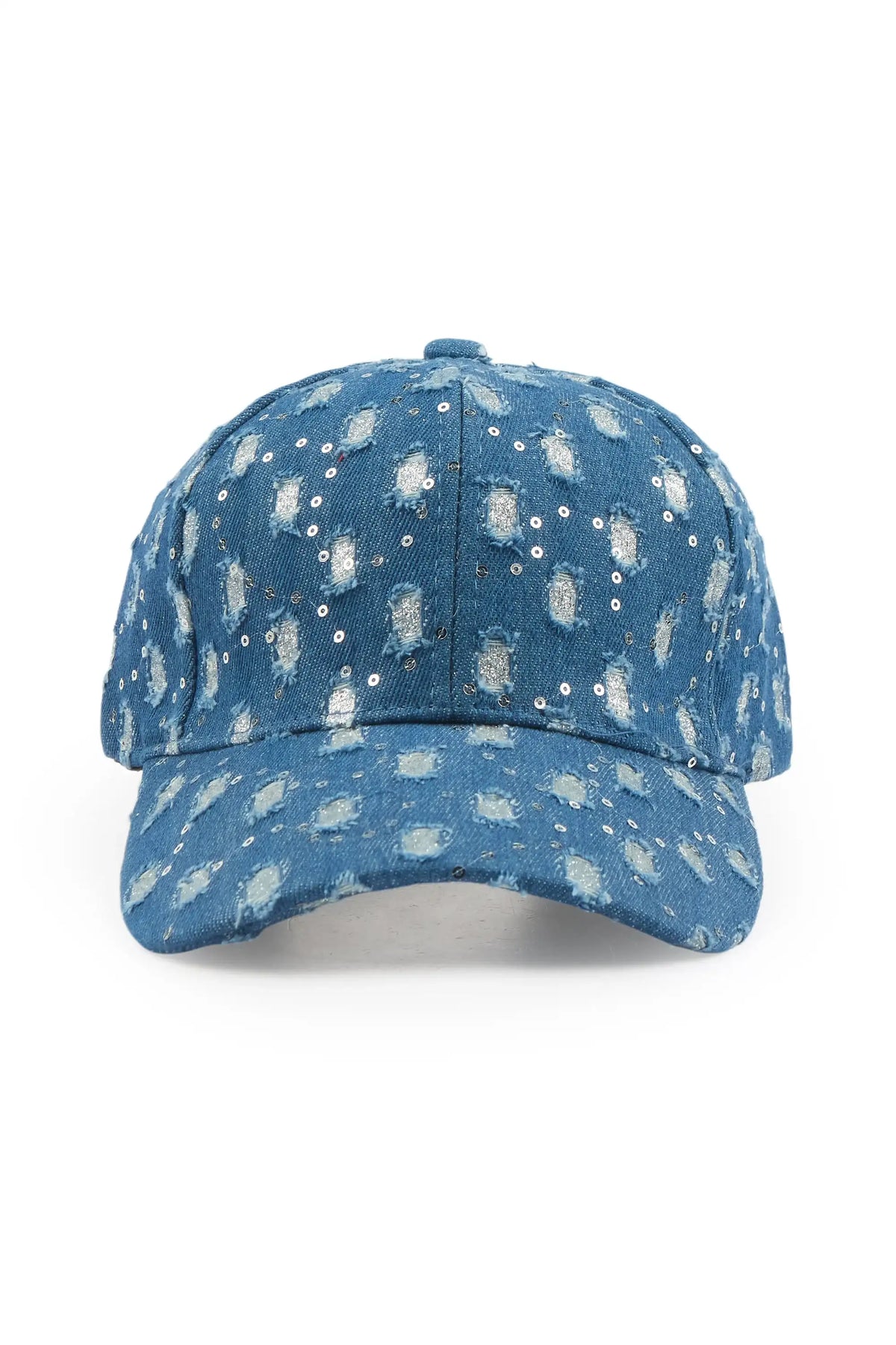 Mosley Denim Blue Rhinestone Trucker Hat