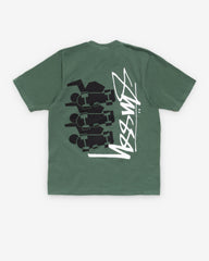 Stüssy  - Men's Skate Stack Pig. Dyed Tee - (Pine)