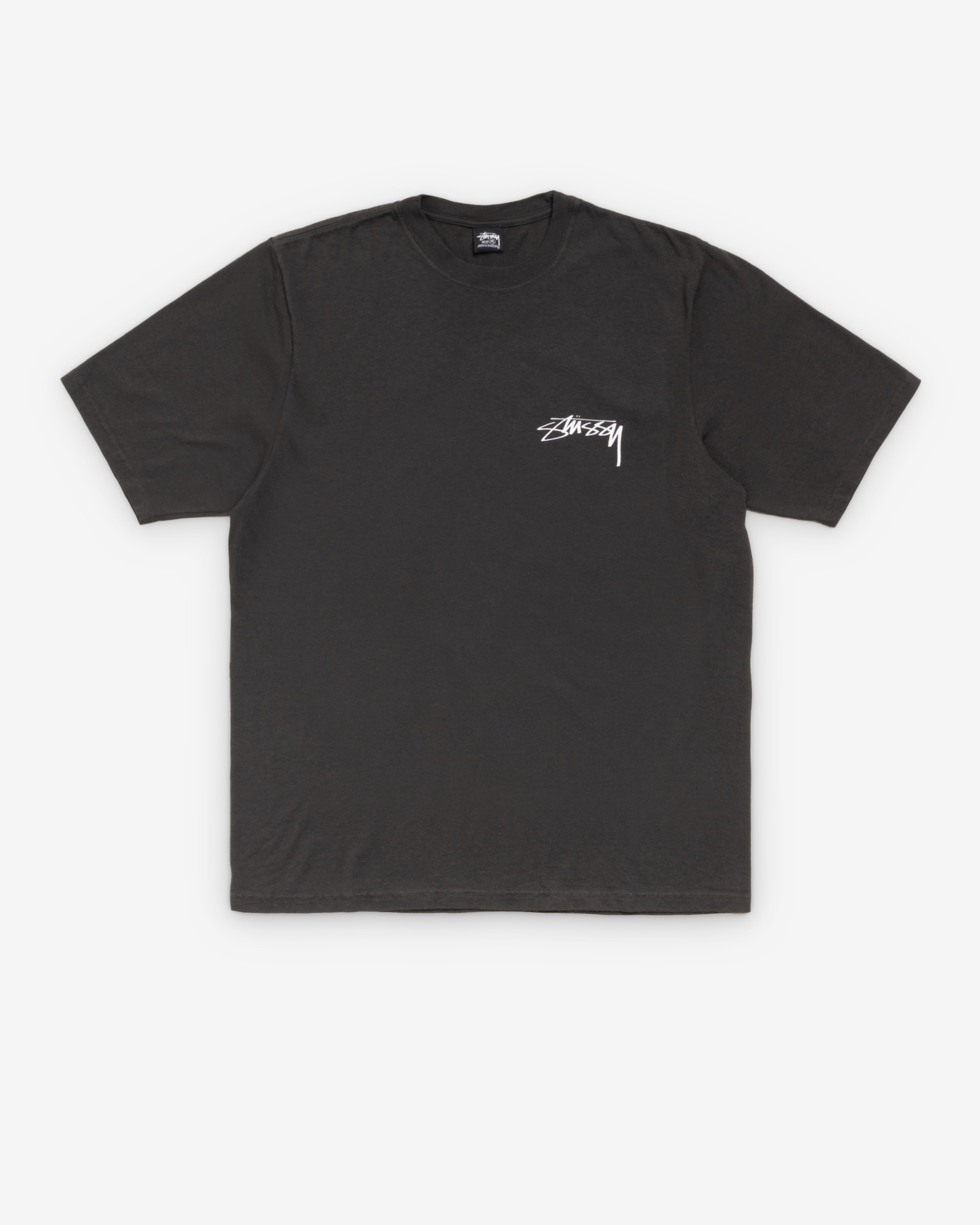 Stüssy  - Men's Skate Stack Pig. Dyed Tee - (Faded Black)