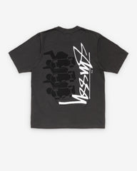 Stüssy  - Men's Skate Stack Pig. Dyed Tee - (Faded Black)