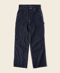 Slub Pearl Yarn Indigo Denim Carpenter Pants