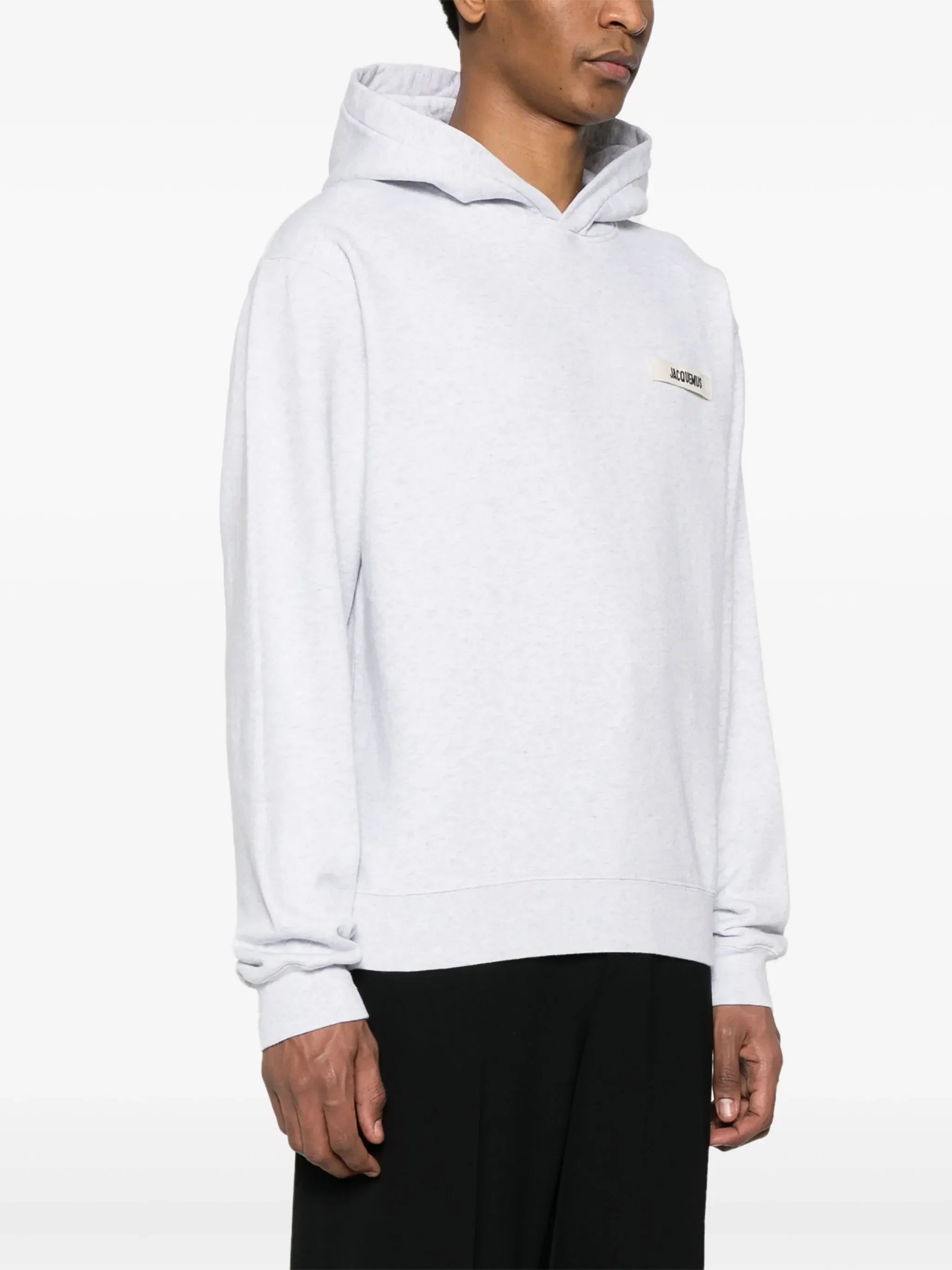 Jacquemus The Gros Grain Hoodie Grey