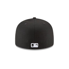 Atlanta Braves Black and White Basic 59FIFTY Fitted Hat