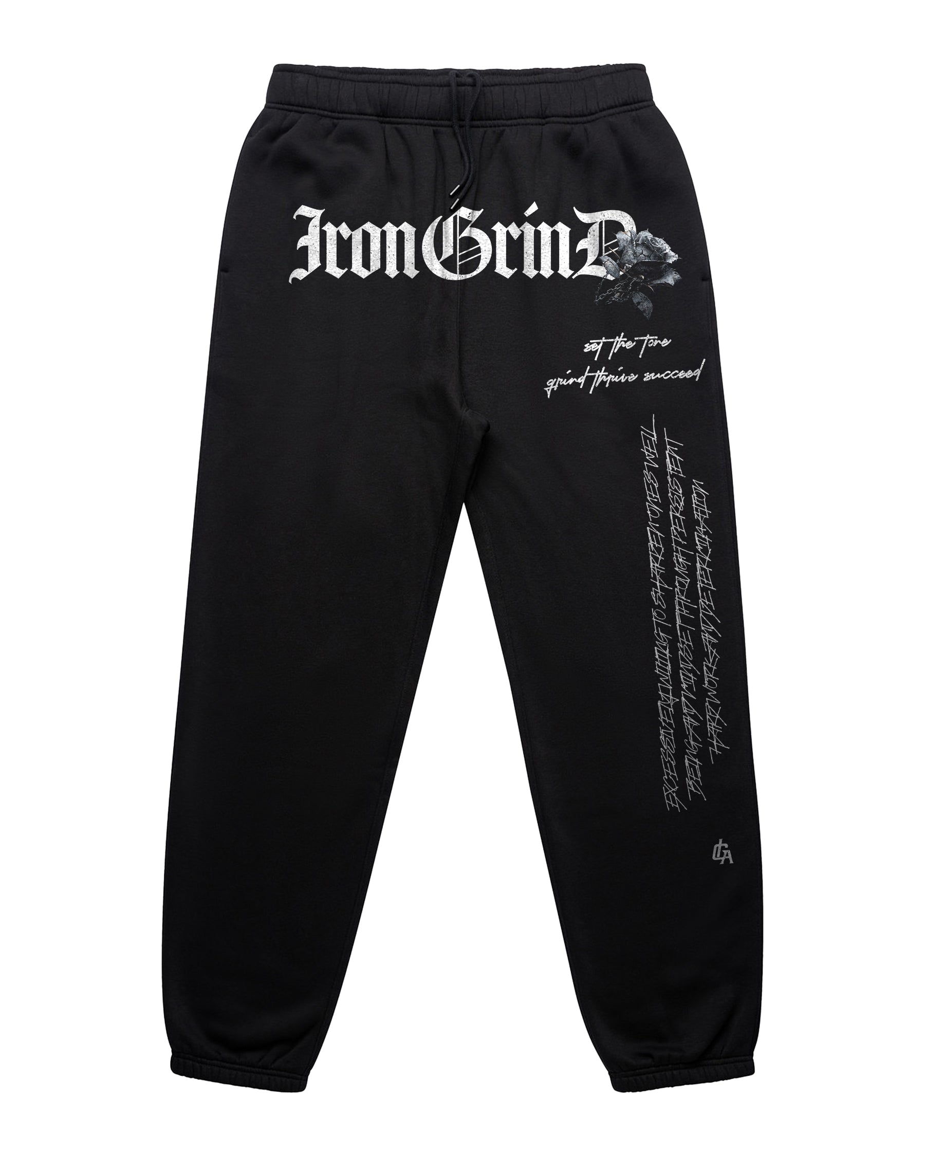 'Florae: Iron Rose Collapse' Relax Track Pants