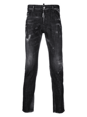 Dsquared2 Icon Printed Cool Guy Jeans in Black
