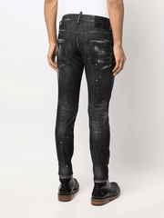 Dsquared2 Icon Printed Cool Guy Jeans in Black