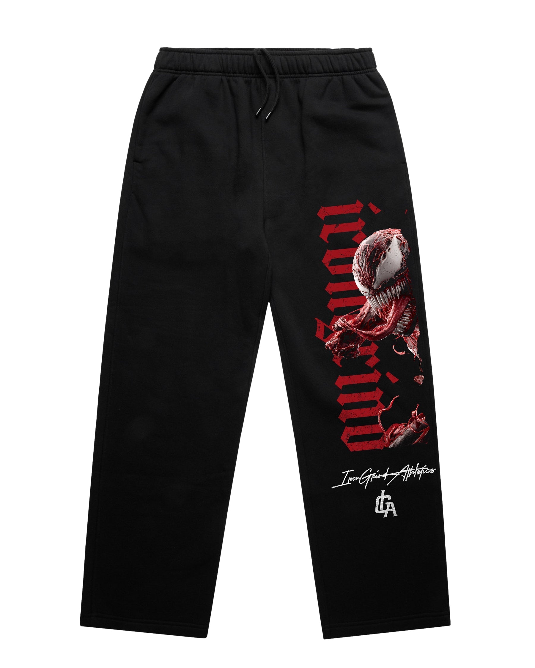 [Limited Edition] 'Mrvl: Red Symbiote' Relax Cuffless Track Pants