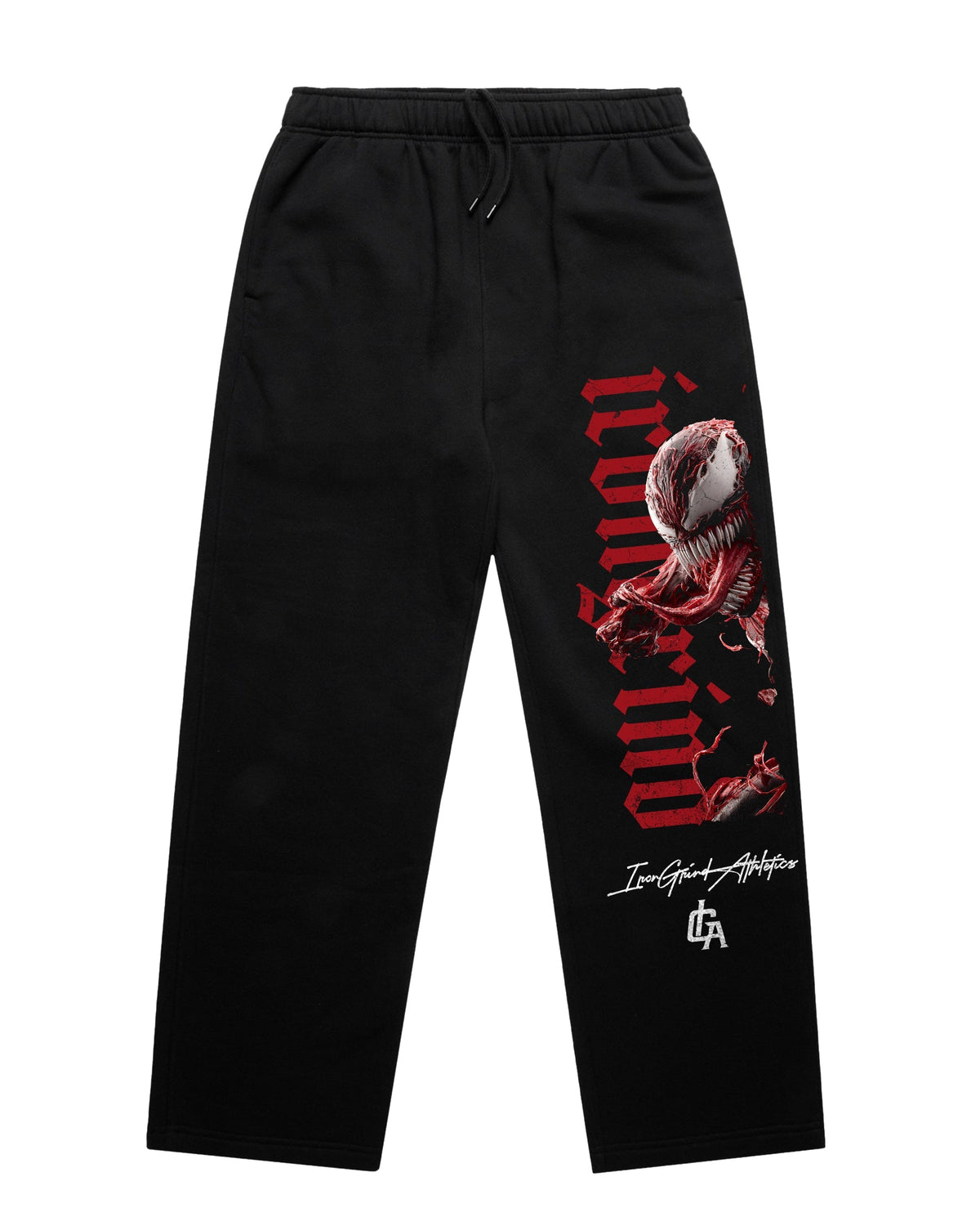 [Limited Edition] 'Mrvl: Red Symbiote' Relax Cuffless Track Pants