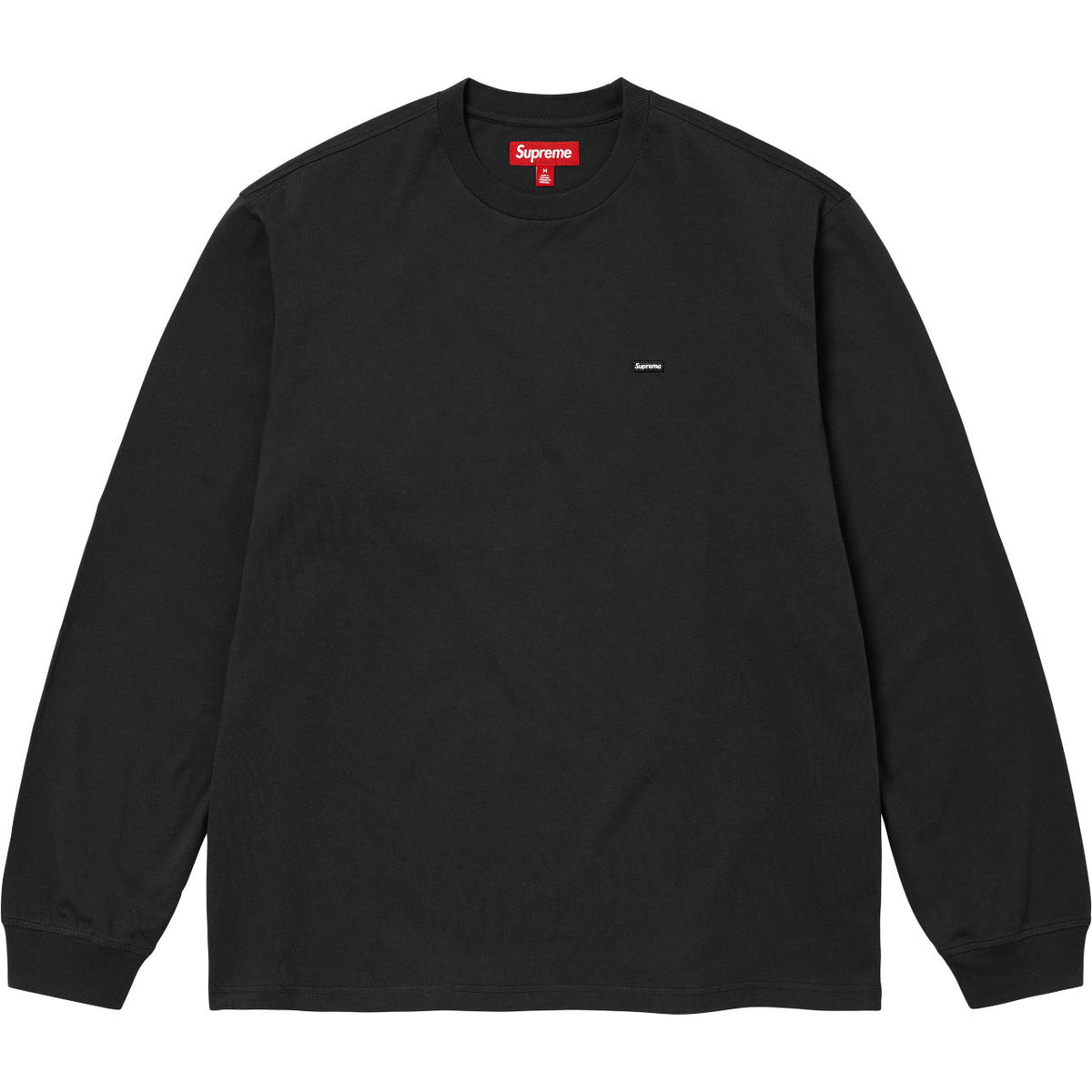 Supreme Small Box L/S Tee – Black