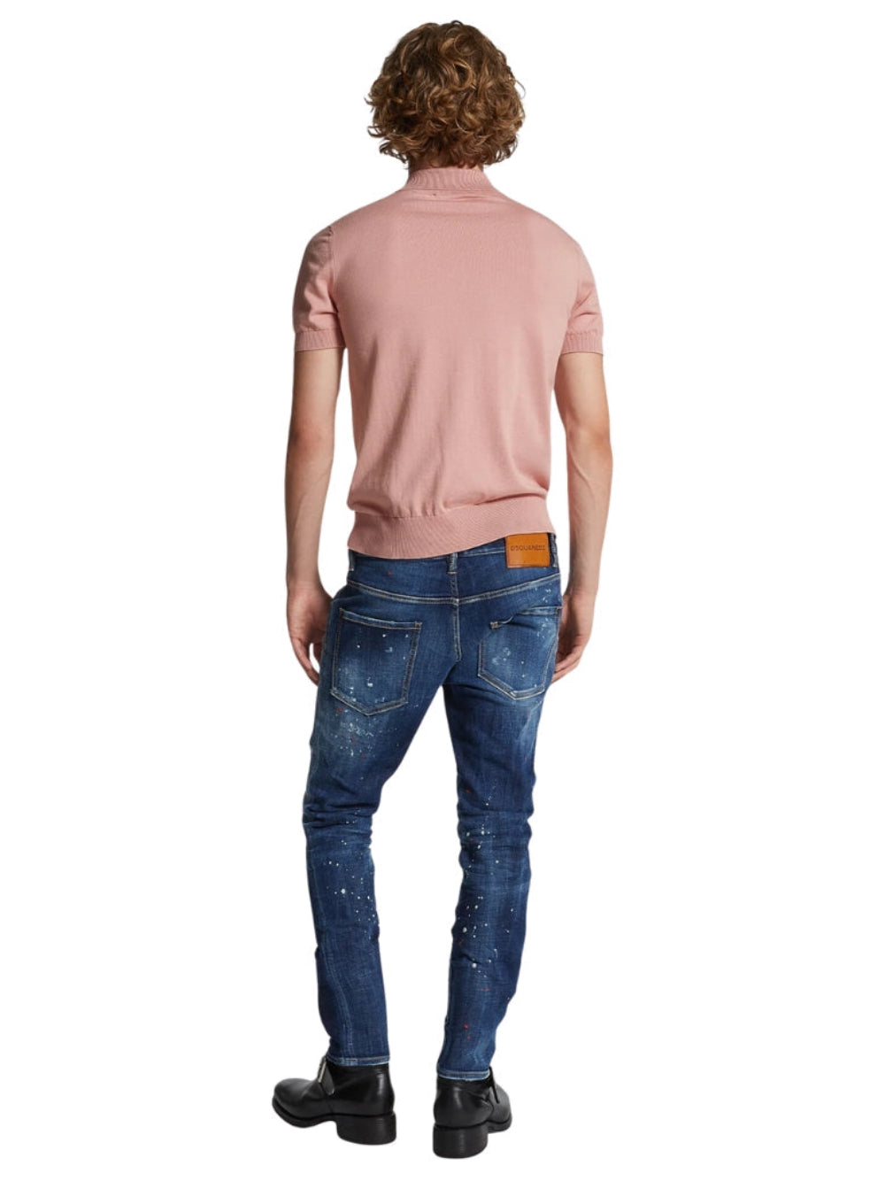 Dsquared2 Easy Wash Skater Navy Blue Jeans