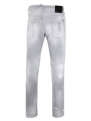 Dsquared2 Multi Paint Abstract Jeans in Grey