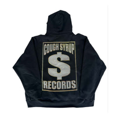 Awful Lot of Cough Syrup Bling Logo Hoodie Black