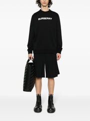 Burberry Logo Print Sweatshirt in Black