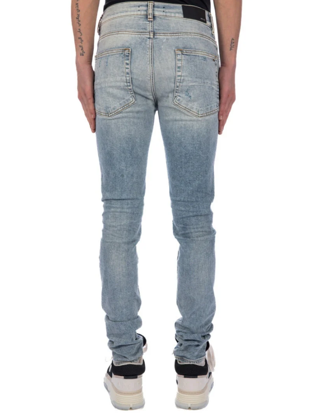 Amiri Tie Dye Mx1 Stone Indigo Blue Jeans