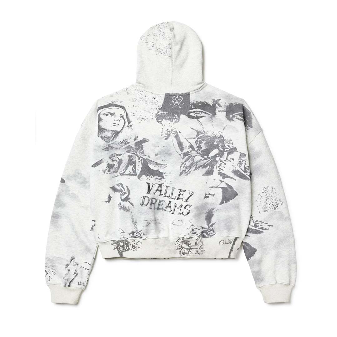 Vale Forever Mural Pullover Hoodie Grey