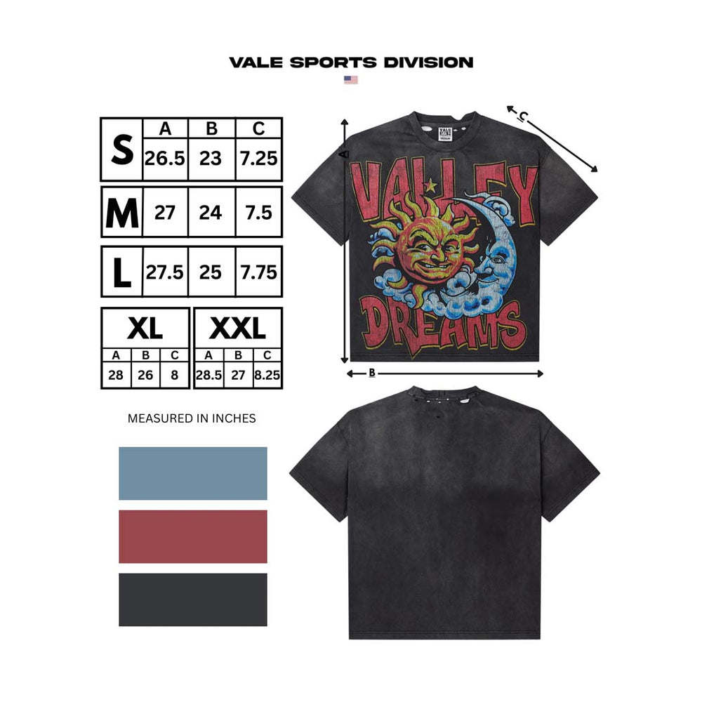 Vale Forever Thrashed Black Faded Tee